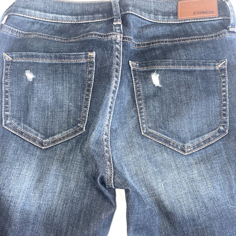 Womens jean skinny/leggings with functional pockets. Almost new!